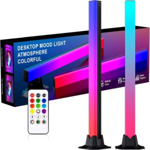 Barra LED RGB 42 cm con mando para PC y sala