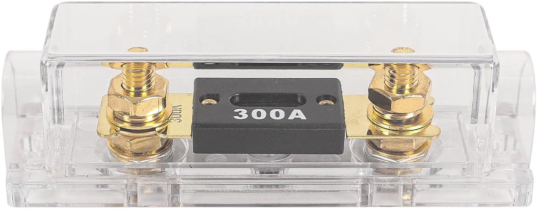 Fusible ANL 300A chapado en oro + portafusibles Gurtt