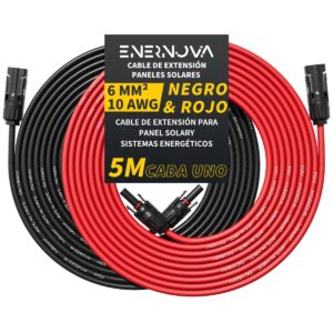 Cable solar 6mm² 5m con conectores Multi-Contact