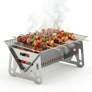 Mini Barbacoa Portátil Plegable Ziyonix - Acero Inoxidable