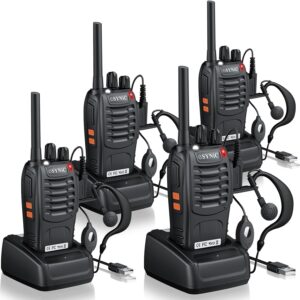 eSynic Walkie-Talkie 4 unidades 16 canales 5 km alcance