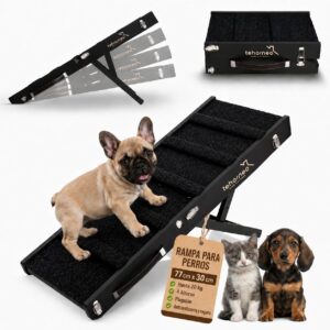 Rampa para Perros TEHORNEO, 4 alturas ajustables
