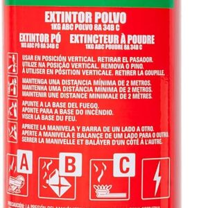 Extintor Motorkit ABC 1KG con manómetro para coche