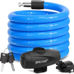 Candado espiral SPGOOD 120cm para bici y moto