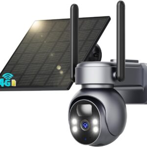 Cámara vigilancia 4G LTE SEHMUA con panel solar y visión 360°