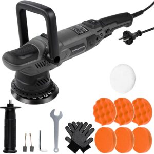 Pulidora orbital coche 1600W Uadme 6 velocidades, kit completo