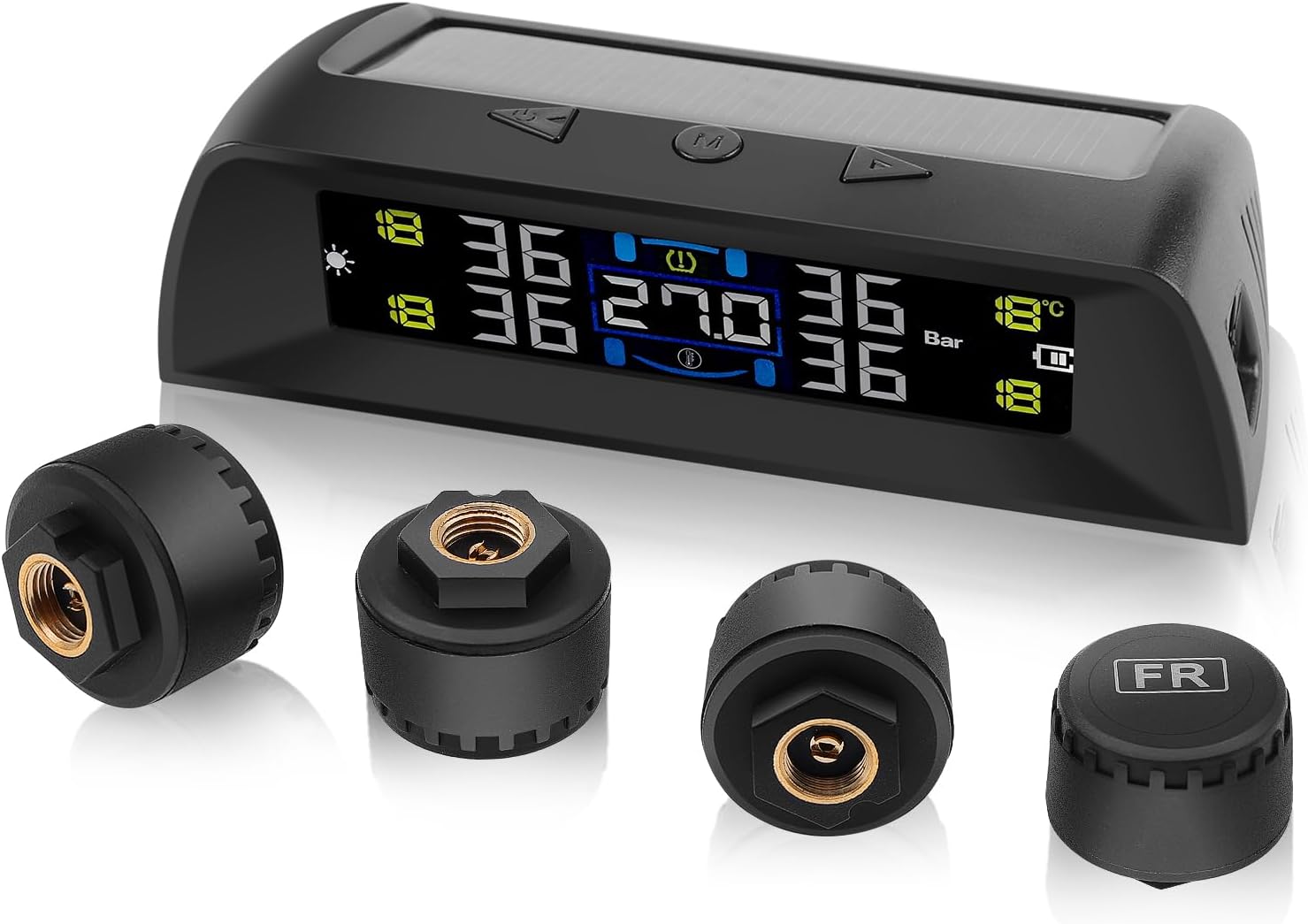 KAOLALI TPMS Solar con 4 sensores y pantalla LCD
