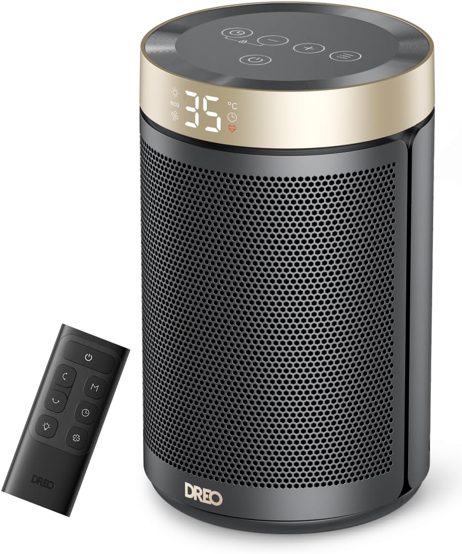Calefactor cerámico DREO 1500W: bajo consumo y termostato