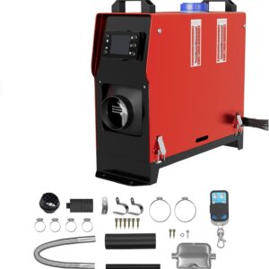YRHome Calefactor diésel 12V 8 kW con mando y LCD