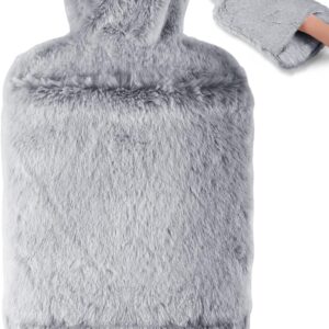 Bolsa de agua caliente BOLEi gris con funda y bolsillo