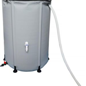 Depósito agua lluvia 250L gris PVC con conexión