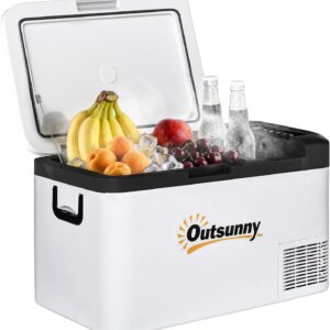 Outsunny Nevera Portátil 25L -20°C con Compresor