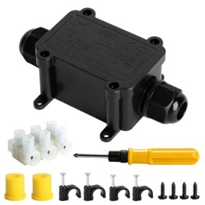 Caja eléctrica exterior IP68 impermeable para cables 4-8mm y 6-11mm