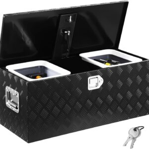 VEVOR Caja herramientas aluminio para furgoneta 899 mm negra