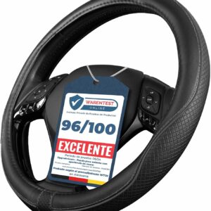 Funda Volante Coche Negro Universal Poli-Piel 37-38 cm
