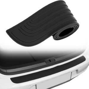 Protector paragolpes trasero QWORK® goma 90x7 cm autoadhesivo