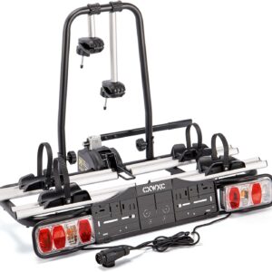 Portabicicletas de enganche CXWXC para 2 bicis (60 kg)