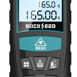 Medidor láser RockSeed 50m con pantalla LCD retroiluminada