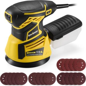 Enventor Lijadora Orbital 350W - 6 Velocidades 125mm + 20 Grits