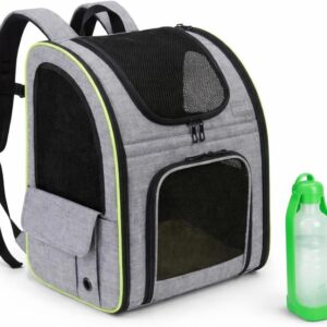 Mochila gato/perro hasta 8 kg con bebedero – PELISPAN