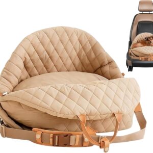 Silla elevadora para perro en coche | Cama lavable portátil
