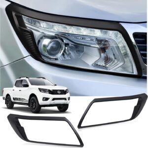 Funda de faro negra mate para Nissan Navara 2015-2020