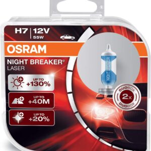 OSRAM Night Breaker Laser H7 - 130% más luz blanca