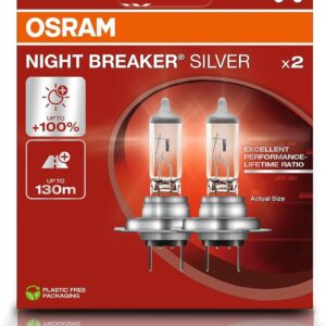 OSRAM NIGHT BREAKER SILVER H7 - Lámparas halógenas para faros