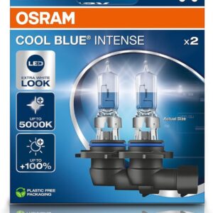 OSRAM COOL BLUE INTENSE HB3, +100% de brillo y 5.000K, lámpara halógena