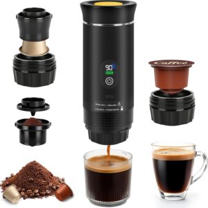 Cafetera portátil 3 en 1 DAJASD con USB-C y cápsulas