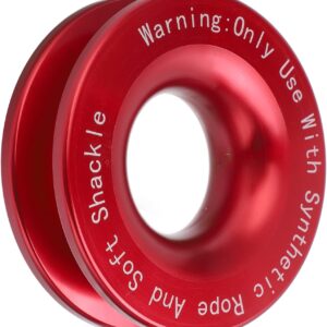 Anillo recuperación cabrestante aluminio 41.000 lb (Rojo)