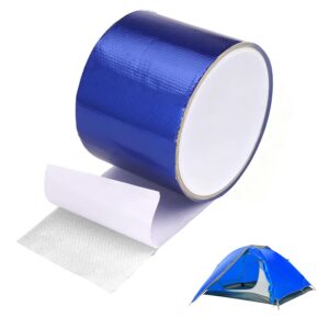 Cinta reparación lona azul 7,5m x 8cm, parche resistente e impermeable