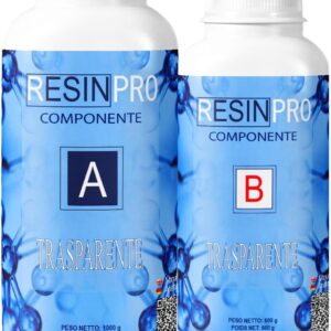 Resina epoxi transparente 1.6 Kg Resin Pro - No tóxica