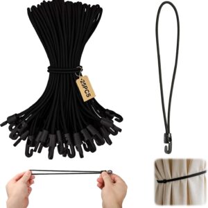 Pulpos elásticos Auravale 25 uds. (25 cm) – Tensores negros