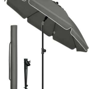 VOUNOT® Sombrilla playa 200 cm con soporte arena, UV50+, plegable