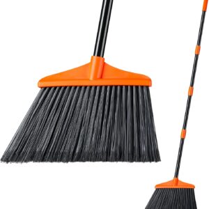 Escoba Exterior Lifewit 135 cm, Mango Ajustable, Naranja