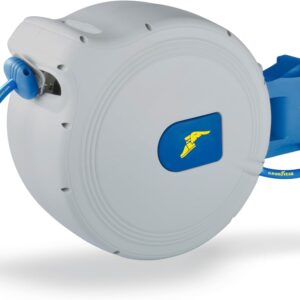 Goodyear - Enrollador manguera automático 30m, rotación 180°, 8 bar