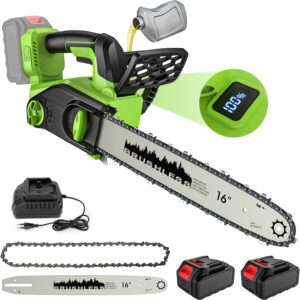 WIWOLER Motosierra 40cm a Batería Brushless 2200W