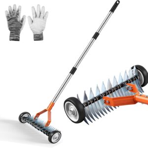 Escarificador Viugreum ajustable con rodillos y mango extensible