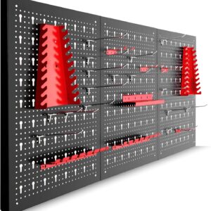 Organizador pared tectake® 3 tableros + 25 accesorios