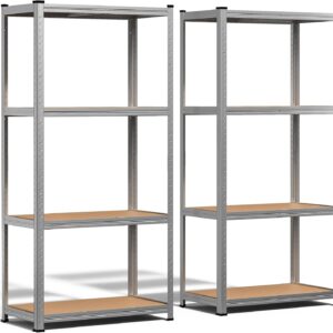 VOUNOT® Estantería metálica 4 niveles 160x80x40cm