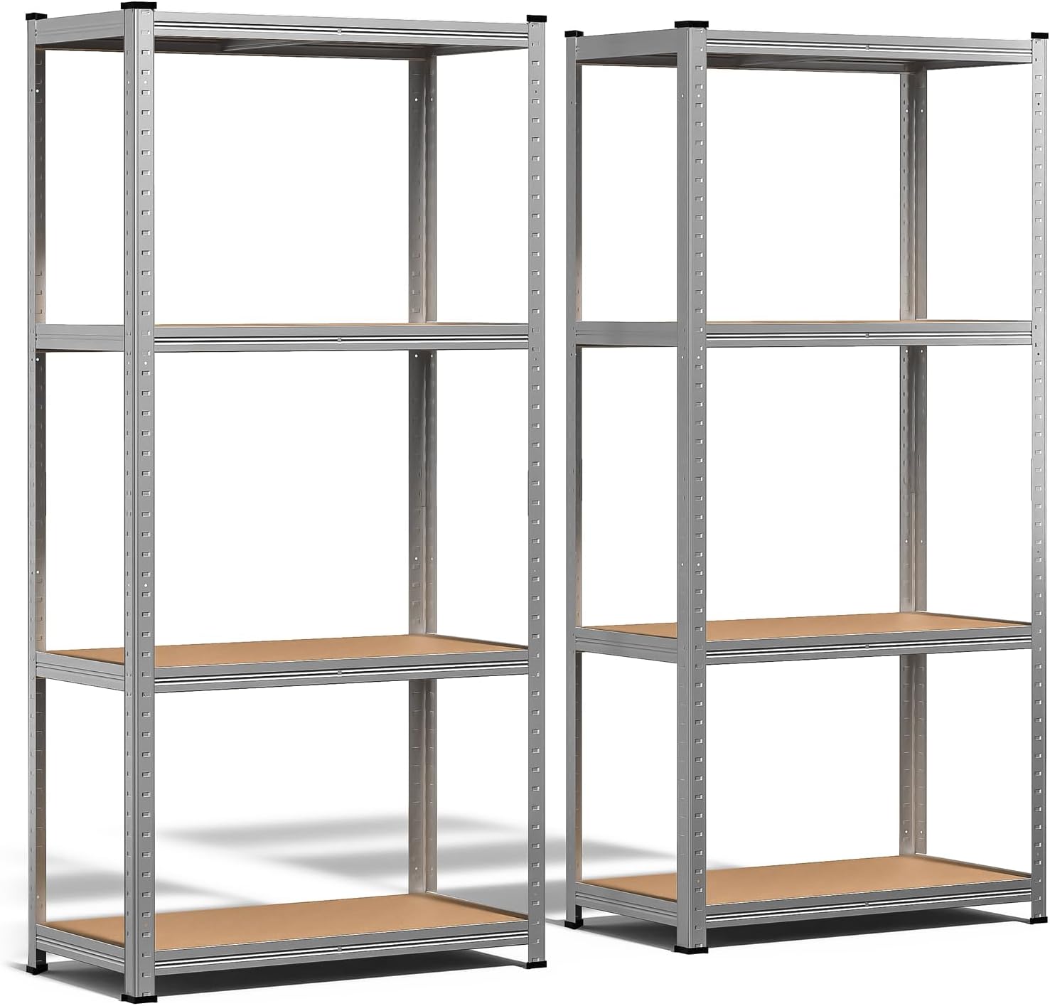 VOUNOT® Estantería metálica 4 niveles 160x80x40cm