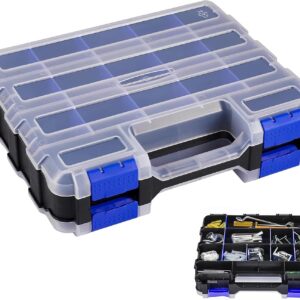Organizador de tornillos AMONENZ 34 compartimentos, doble cara
