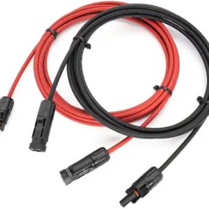 Wonder Full Energy - Lote 2 cables MC4 para panel solar (3 m)