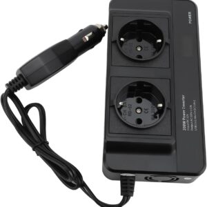 Convertidor coche 200W con 4 USB y enchufe UE - Denash